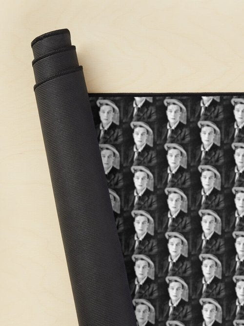 Buster Keaton Vintage Mouse Pad | BW Design | Classic Film Memorabilia