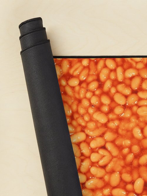 Baked Beans Pattern Mouse Pad | Fun Design for Home Office Use