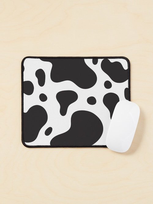 Cow Pattern Mouse Pad | Stylish Desk Accessory for Home or Office