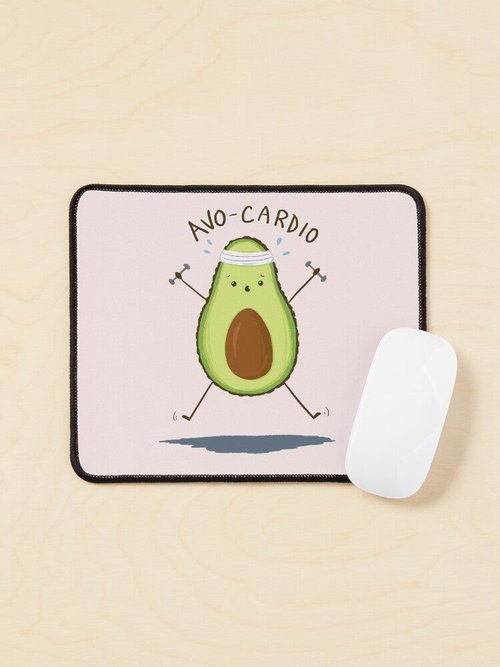 Eco-Friendly Avo-Cardio Mouse Pad | Stylish Design for Home Office