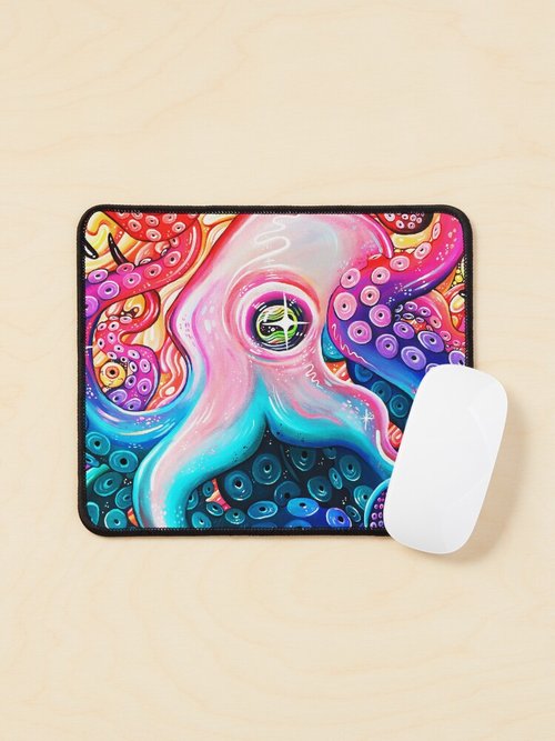 Glitter Octopus Mouse Pad | Stylish Design | Perfect for Home Office