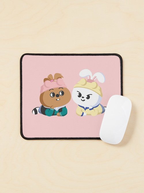 Lee Know Stray Kids Mouse Pad | Cute BFFs Design | Perfect Gift for Fans