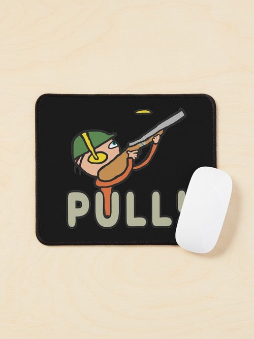 Clay Pigeon Trap Shooting Mouse Pad | Durable & Stylish Design