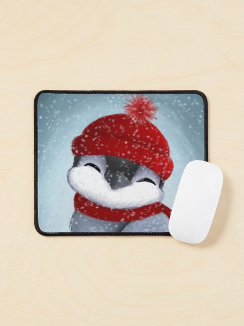 Baby Penguin Mouse Pad | Cute Design | Perfect for Kids' Rooms
