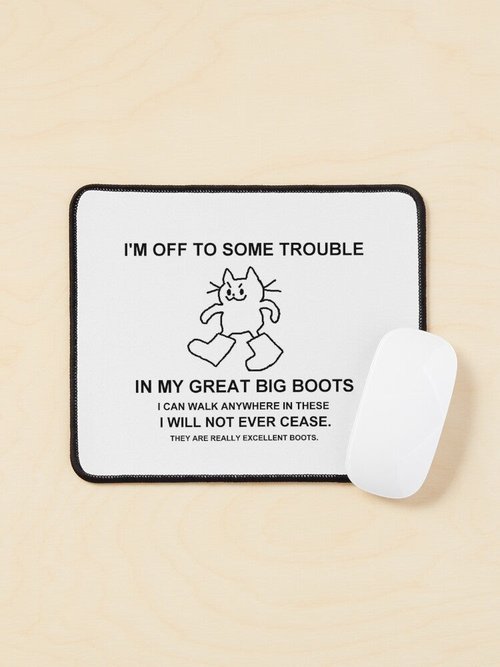 Great Big Boots Mouse Pad | Durable Design for Gamers & Office Use