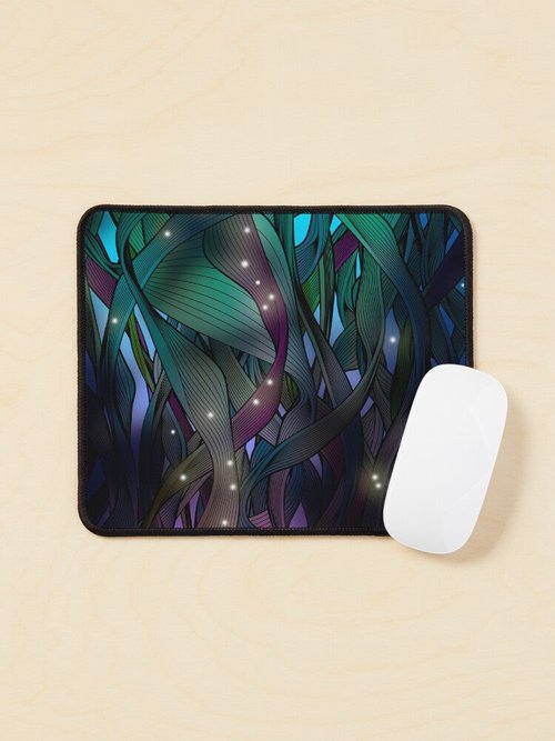 Fireflies Mouse Pad – Nocturne Design | Stylish & Unique Desk Accessory