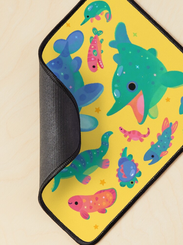 Yellow Triassic Baby Mouse Pad | Fun Design for Kids' Rooms