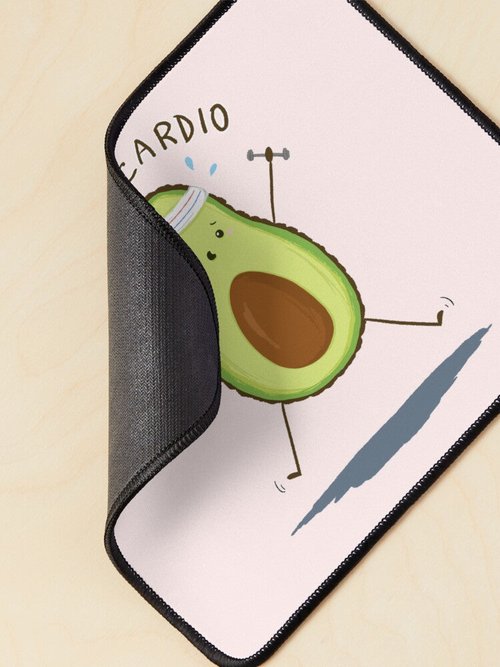 Eco-Friendly Avo-Cardio Mouse Pad | Stylish Design for Home Office