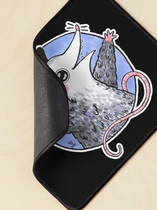 Opossum King Mouse Pad | Eco-Friendly Design | Perfect for Home Office