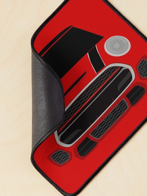 Red Italian Job Mouse Pad | Stylish Design | Perfect for Home or Office