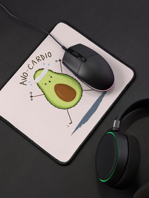 Eco-Friendly Avo-Cardio Mouse Pad | Stylish Design for Home Office