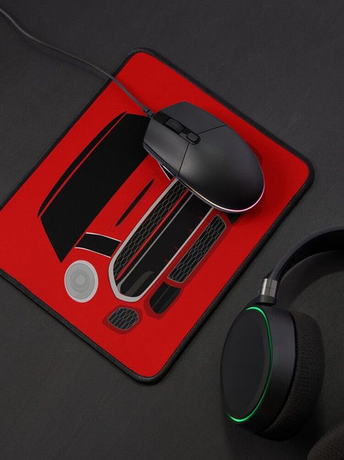 Red Italian Job Mouse Pad | Stylish Design | Perfect for Home or Office