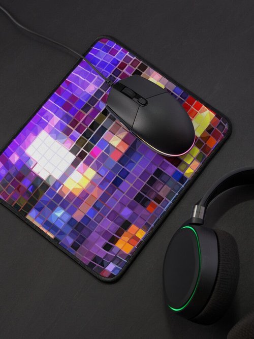 Iridescent Disco Ball Mouse Pad | Stylish & Durable Design for Gamers