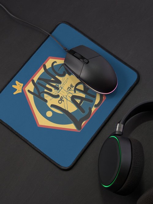 King of the Lab Mouse Pad | Durable Design for Gamers | Bones Theme
