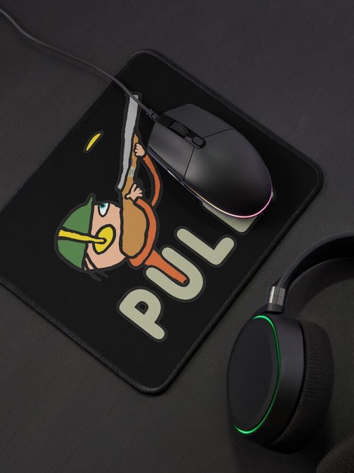 Clay Pigeon Trap Shooting Mouse Pad | Durable & Stylish Design