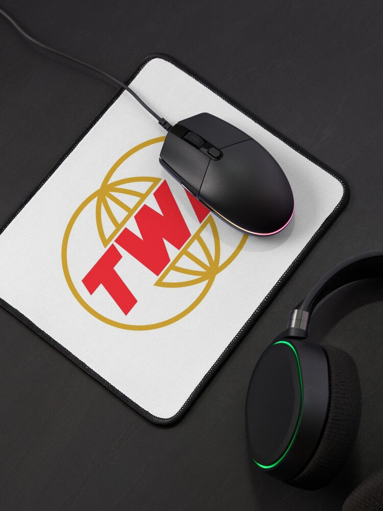 Vintage TWA Airlines Logo Mouse Pad | Retro Design for Home Office
