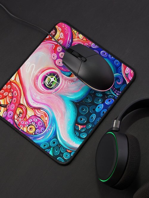 Glitter Octopus Mouse Pad | Stylish Design | Perfect for Home Office