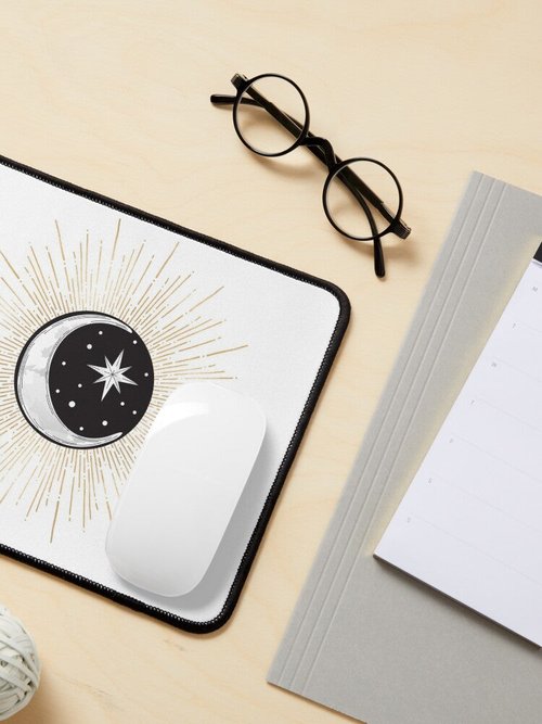 Darklina Moon Mouse Pad | Stylish Design | Perfect for Home or Office