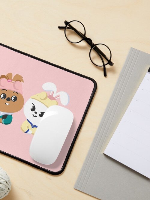 Lee Know Stray Kids Mouse Pad | Cute BFFs Design | Perfect Gift for Fans