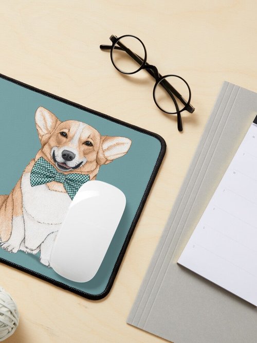 Corgi Dog Mouse Pad | Cute Design | Perfect for Home or Office