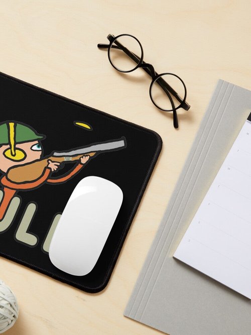 Clay Pigeon Trap Shooting Mouse Pad | Durable & Stylish Design