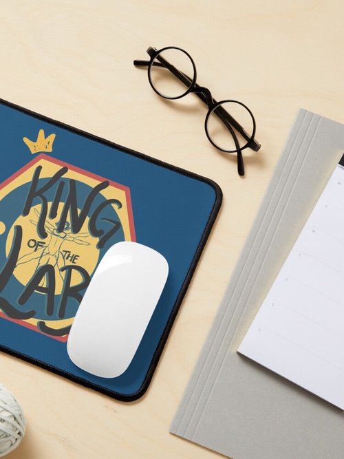 King of the Lab Mouse Pad | Durable Design for Gamers | Bones Theme