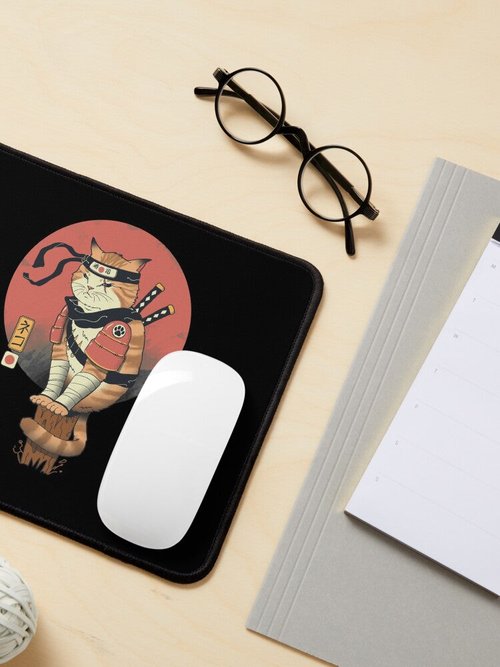 Shinobi Cat Mouse Pad | Stylish Design | Perfect for Cat Lovers